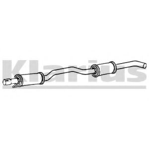 RR355X KLARIUS Exhaust System Middle Silencer