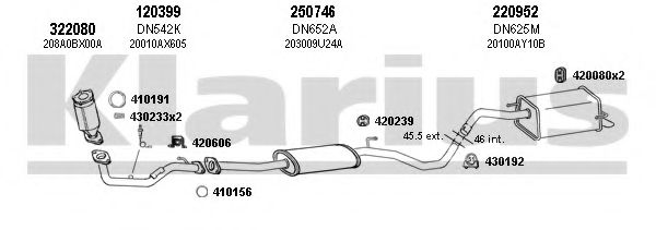 270548E KLARIUS Exhaust System