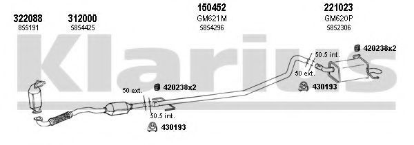 391653E KLARIUS Exhaust System