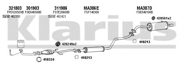 570275E KLARIUS Exhaust System Exhaust System