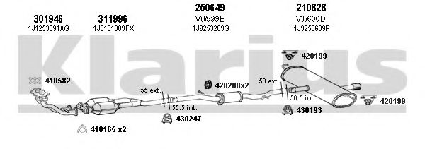 931409E KLARIUS Exhaust System