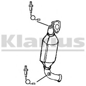 322534 KLARIUS Exhaust System Catalytic Converter
