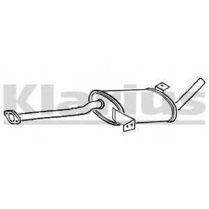 DN655V KLARIUS Exhaust System Middle Silencer