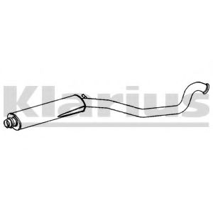 PG814B KLARIUS Exhaust System Middle Silencer