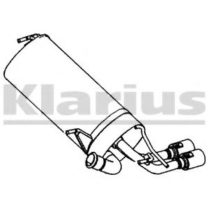 PG815A KLARIUS Exhaust System End Silencer