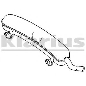 PS23P KLARIUS Exhaust System End Silencer