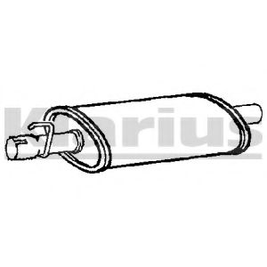 RN745G KLARIUS Exhaust System Middle Silencer