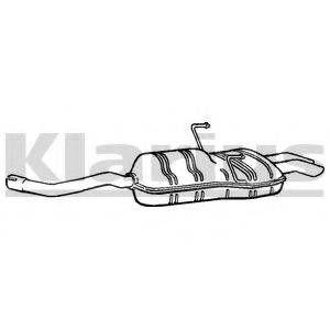 RR354A KLARIUS Exhaust System End Silencer