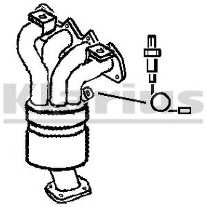 380863 KLARIUS Exhaust System Catalytic Converter