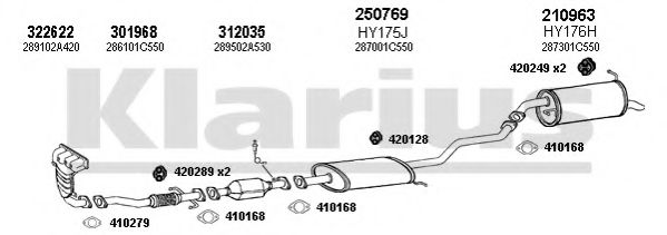 450155E KLARIUS Exhaust System