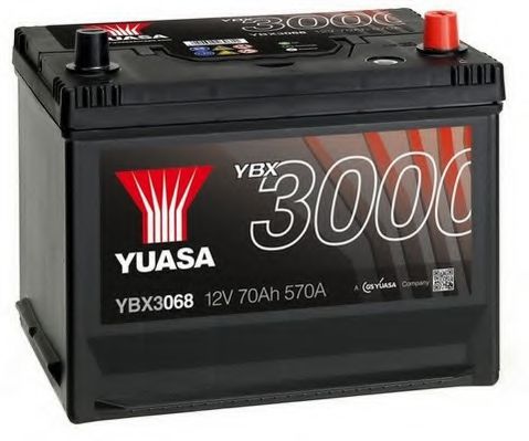 YBX3068 YUASA Стартерная аккумуляторная батарея