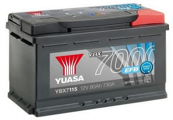 YBX7115 YUASA Система стартера Стартерная аккумуляторная батарея