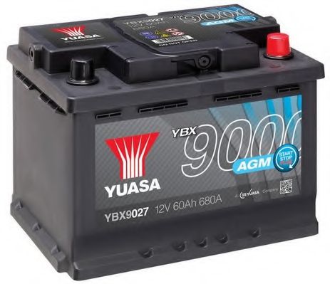 YBX9027 YUASA Система стартера Стартерная аккумуляторная батарея