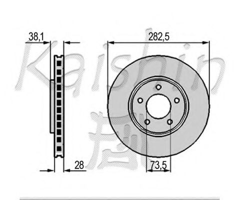 CBR066 KAISHIN Brake System Brake Disc