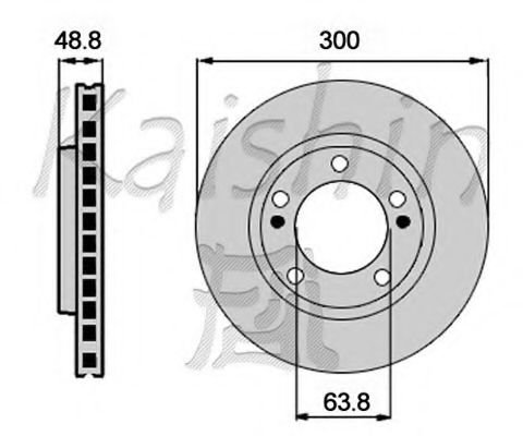CBR451 KAISHIN Brake System Brake Disc