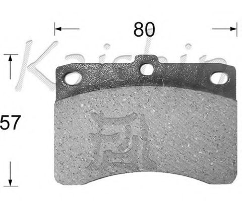 D0004 KAISHIN Brake System Brake Pad Set, disc brake