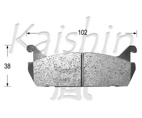 FK0021 KAISHIN Brake System Brake Pad Set, disc brake