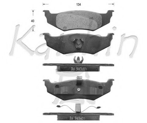D10046 KAISHIN Brake Pad Set, disc brake