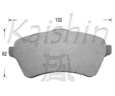 D10050 KAISHIN Brake Pad Set, disc brake