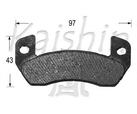 D10094 KAISHIN Brake System Brake Pad Set, disc brake