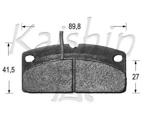 D10095 KAISHIN Brake System Brake Pad Set, disc brake