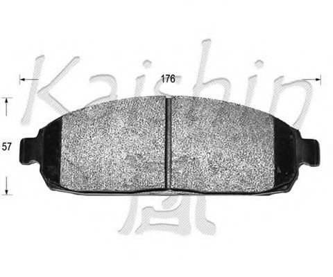 D10120 KAISHIN Brake System Brake Pad Set, disc brake