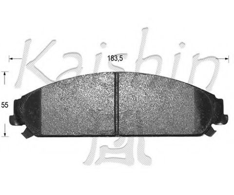D10127 KAISHIN Brake Pad Set, disc brake