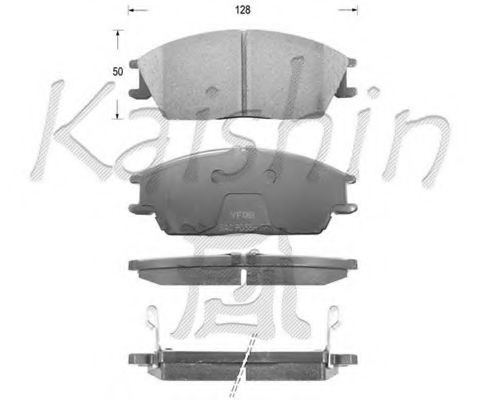D11091 KAISHIN Brake Pad Set, disc brake