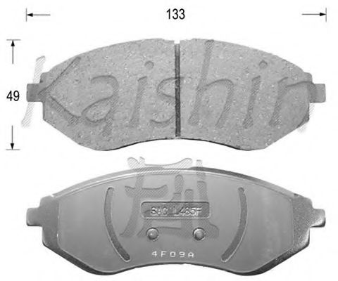D11129 KAISHIN Brake System Brake Pad Set, disc brake