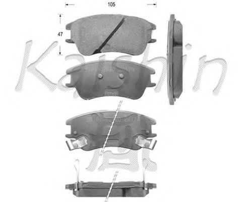FK11145 KAISHIN Brake Pad Set, disc brake