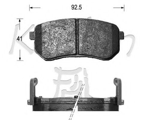 FK11160 KAISHIN Brake System Brake Pad Set, disc brake