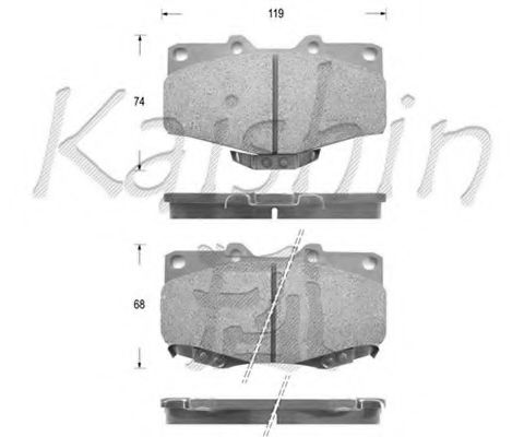 FK2082 KAISHIN Brake System Brake Pad Set, disc brake