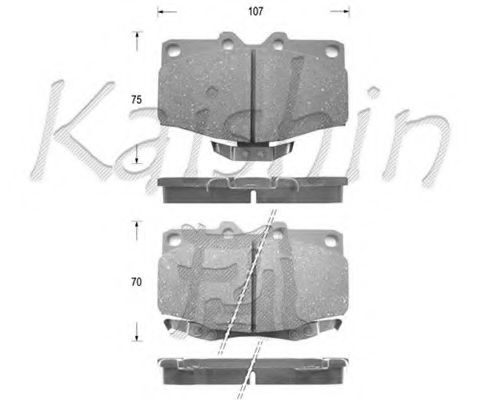 FK2096 KAISHIN Brake System Brake Pad Set, disc brake