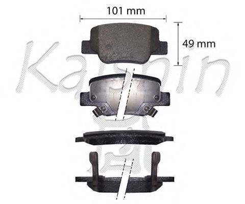 FK2320 KAISHIN Brake System Brake Pad Set, disc brake