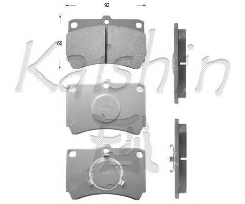 D3049 KAISHIN Brake System Brake Pad Set, disc brake