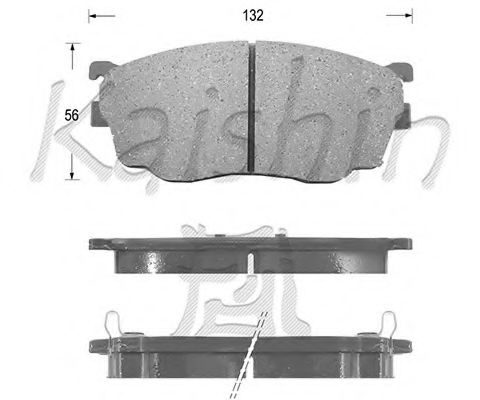 FK3101 KAISHIN Brake System Brake Pad Set, disc brake
