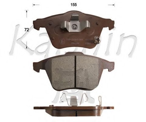 D3138 KAISHIN Brake System Brake Pad Set, disc brake