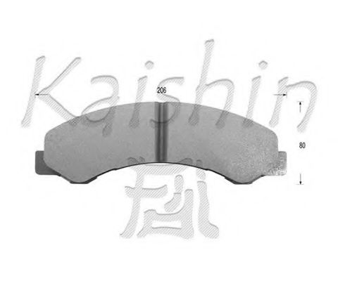 FK4053 KAISHIN Brake System Brake Pad Set, disc brake