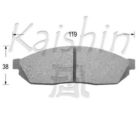 D5009 KAISHIN Brake Pad Set, disc brake