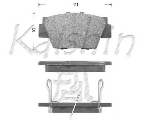 FK5063 KAISHIN Brake System Brake Pad Set, disc brake