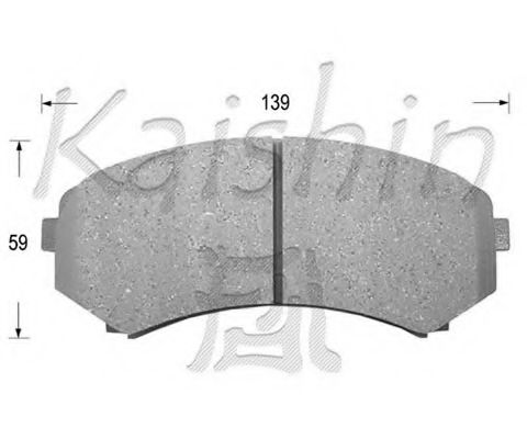 FK6085 KAISHIN Brake System Brake Pad Set, disc brake