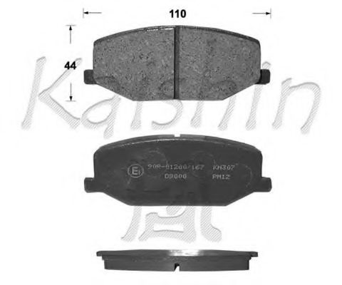 FK9000 KAISHIN Комплект тормозных колодок, дисковый тормоз