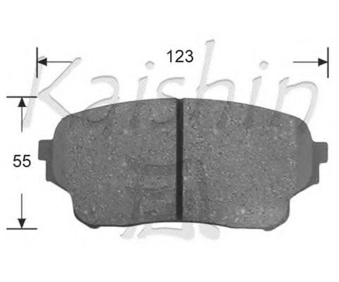 D9045 KAISHIN Brake System Brake Pad Set, disc brake