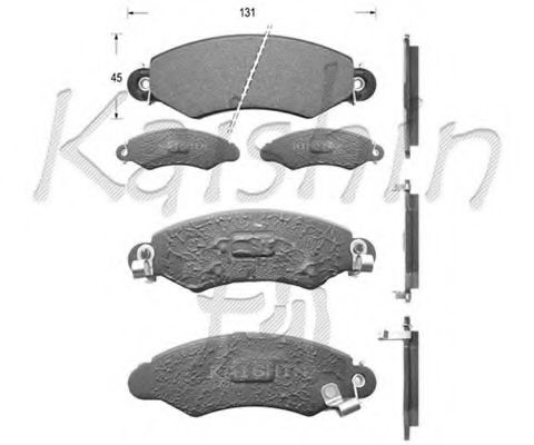 D9046 KAISHIN Brake System Brake Pad Set, disc brake