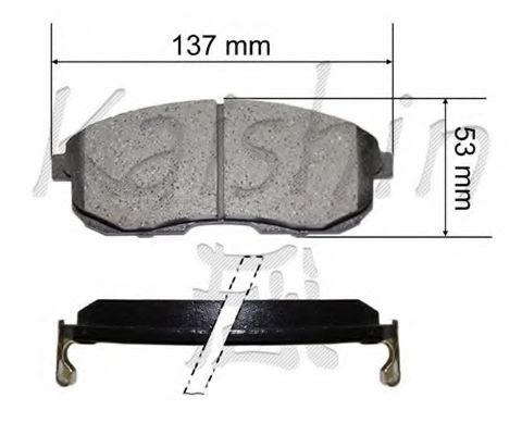 FK1110 KAISHIN Brake Pad Set, disc brake
