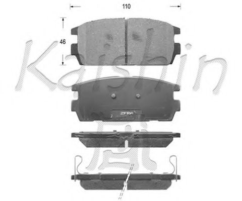 FK11139 KAISHIN Brake System Brake Pad Set, disc brake