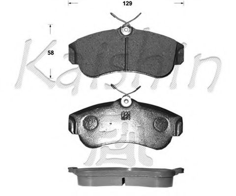 FK1180 KAISHIN Brake System Brake Pad Set, disc brake