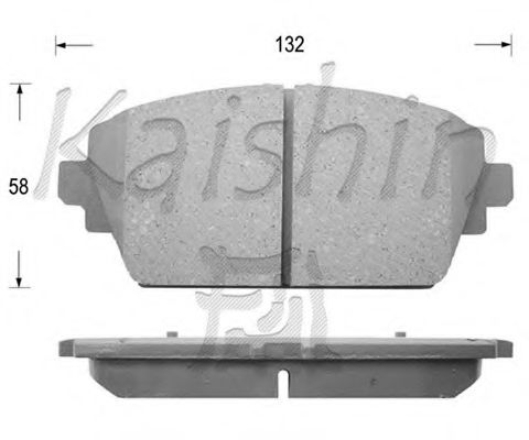 FK1247 KAISHIN Brake System Brake Pad Set, disc brake