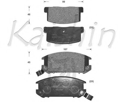 FK2099 KAISHIN Brake System Brake Pad Set, disc brake