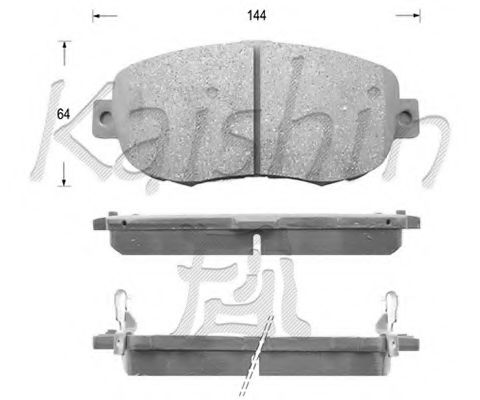 FK2126 KAISHIN Brake Pad Set, disc brake